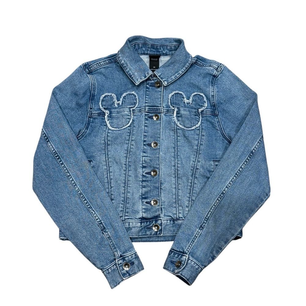 Disney Parks Her Universe Mickey Mouse Jean Jacket Women’s Sz XS - Picture 2 of 6